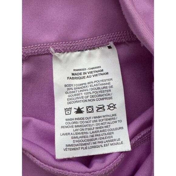 NIKE WOMEN'S SWOOSH DRI-FIT HI-RISE PASTEL LAVENDER LEGGINGS Sz SMALL - Picture 7 of 10